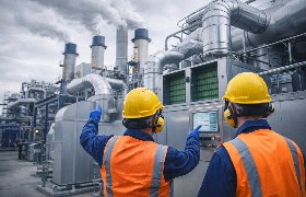 Ambientes industriais com controle de odores e gases